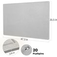 thumbnail image 4 of Large Bulletin Board Large Cork Board Alternative for Wall x Felt Board Foldable Notice Board Pin Board Vision Board -, 4 of 7