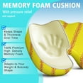 thumbnail image 5 of Premium Sports Pattern Memory Foam Seat Cushion Ergonomic Chair Pad for Office Chair, Car, Airplane & Bleachers Sciatica, Tailbone Hip & Back Pain Relief - Chair Cushion for Long Office Workers., 5 of 5