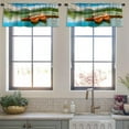 thumbnail image 4 of LALILO Kitchen Curtain Valance Beautiful Summer Sea Sunset Rod Pocket Window Curtain 52"x 18" Set of 2, 4 of 7