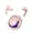 Pink - Opp bagged, variant on Bluetooth in-ear headphones HK6 digital display gaming sports transparent second-generation wireless Bluetooth headphones,Blue - OPP bagged