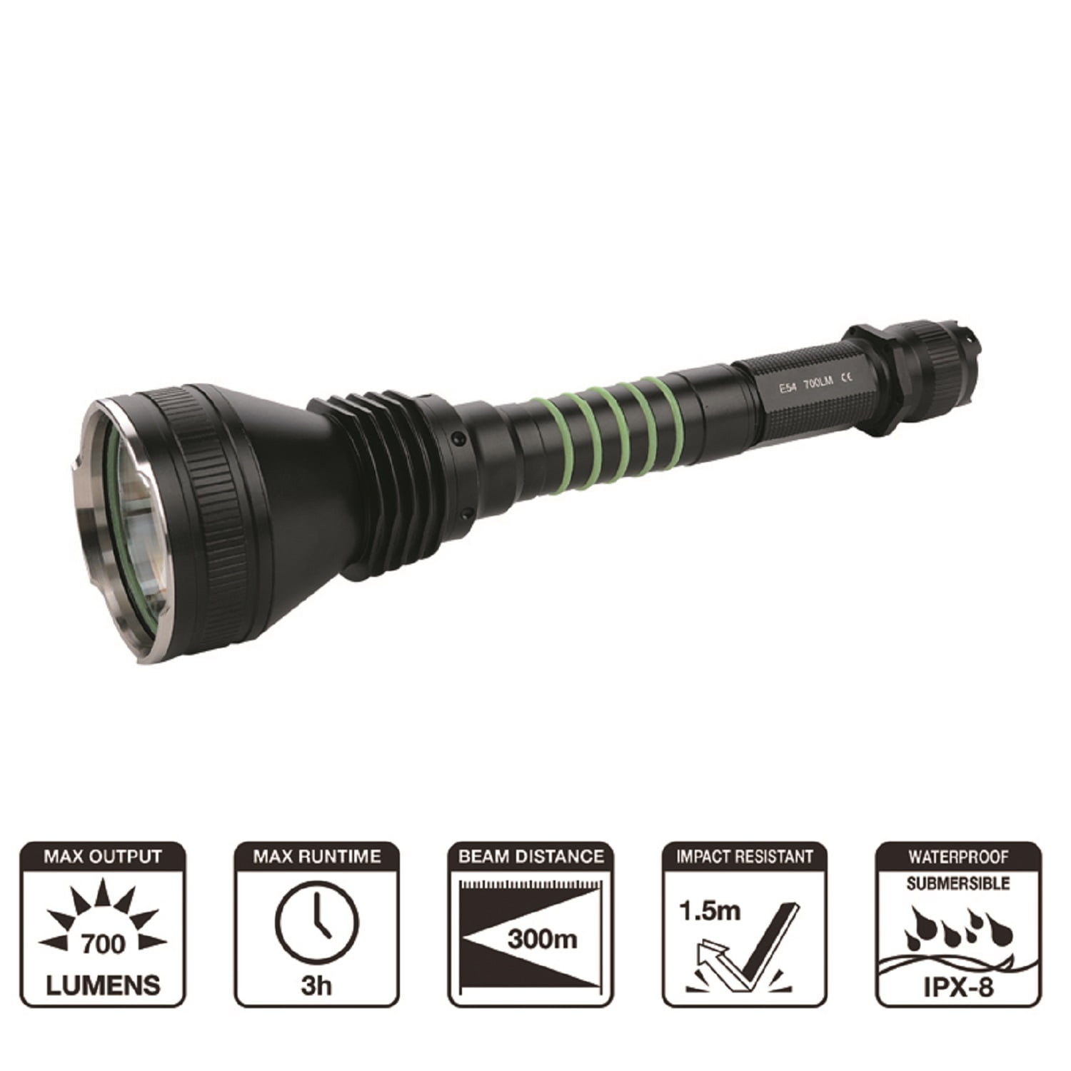 Greatlite Tactical 700 Lumen LED Flashlight