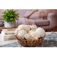 thumbnail image 3 of Large Decorative Balls Bowl Filler Decor Orbs White & Cream (Natural White), 3 of 3