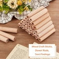 thumbnail image 4 of 30Pcs 4x0.9 Inch Hollow Wood Sticks Round Wooden Dowel Rod with 0.4 Inch Hole Unfinished Beech Wood Rods Natural Wood Round Rods for DIY Crafts Arts Projects, 4 of 9