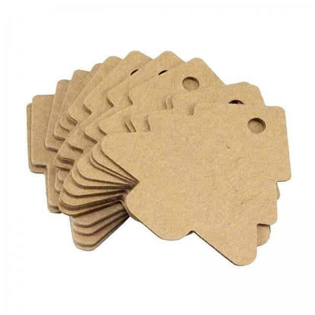 3x 50x Etiquetas Temáticas Navideñas Etiquetas Colgantes Etiquetas Ligeras Sin Patrón Etiqueta de Regalo de Papel DIY para Decoración DIY Embalaje de 3 piezas