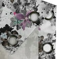 thumbnail image 4 of Ambesonne Floral Grommet Curtain, Magnolia Flowers Dots Leaves, 50"x108", Grey Brown and Pale Purple, 4 of 5