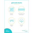 thumbnail image 4 of Pantalones cortos Simple Joys de Carter's Girls, paquete de 3 unidades, azul claro/marrón/blanco, 7 años, 4 of 4