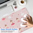 thumbnail image 4 of Long Mouse Pads for Desk,Ballet Swan Princess Pattern Desk Mats on Top Of Desks, Desk Mouse Pad Extra Large with 3mm Non-Slip Base and Stitched Edge for Gaming,Office,Work,Home 31.5"x11.8", 4 of 6