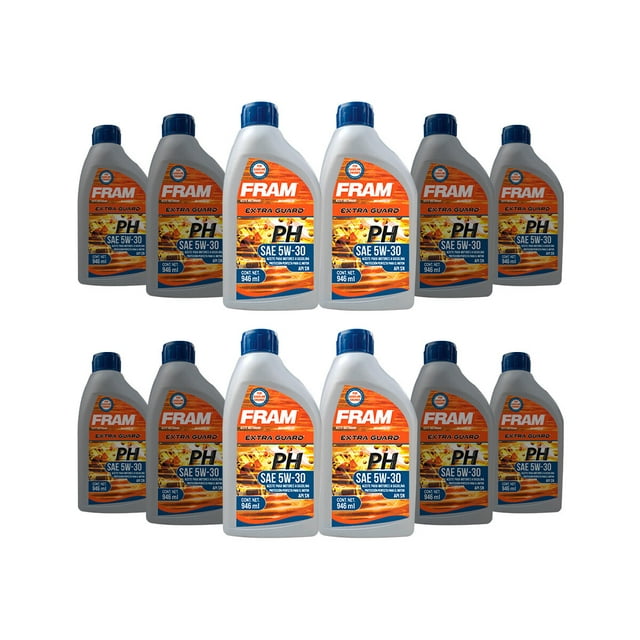 Aceite Mineral De Motor 5W30 Fram Extra Guard 12 Botellas