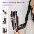 thumbnail image 4 of Graflsoa Smart USB Hair Curler with Adjustable Temperature 150-200℃, 5000mAh Battery, Pink - Auto Shutoff, Portable & Cordless Styling Tool, 4 of 7