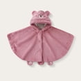 thumbnail image 2 of Teyfeniy Toddler Baby Girl Boys Hooded Cloak Cute Bear Poncho Cape Kids Fuzzy Fleece Coats for Infant Jacket, 2 of 6