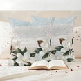 thumbnail image 3 of White Blanc Pillow Covers 2 Pack Rustic Flowers Floral Plants Farmhouse Botanical Pillowcase Waterproof Outdoor Throw Pillow Cover for Patio Garden Square Cushion 24”x24”, 3 of 9