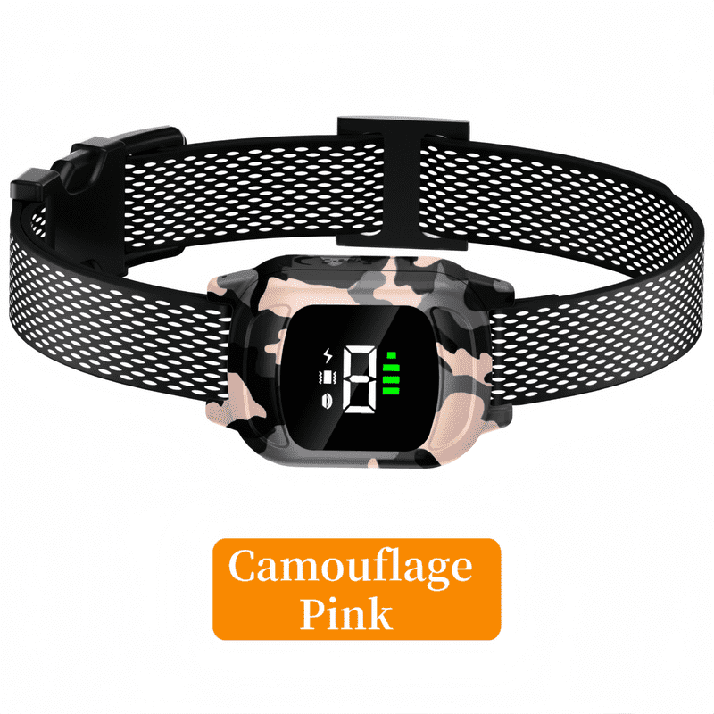 Smart Sensor Bark Control Training Collar Automatic Anti Barking Collar with Vibration Safe Shock Modes for 6-120lbs All Size Dogs Puppies