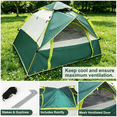 thumbnail image 6 of Mibote 4-Person Camping Tent, Auto Setup Pop Up Tent, Waterproof, Huge Door & Windows for Camping, Hiking, Travel, 6 of 7