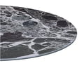 thumbnail image 4 of JERFIT Modern End Table with Black Marble Textured Glass Top, Small Accent Table for Living Room, Bedroom, Dorm, 4 of 5