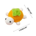 thumbnail image 3 of YOHAVEN Mini Crochet Turtle Figurine 2.7" Yarn Plush Doll Handmade Ornament for Birthday Gift Desk Shelf Decoration Turtle Lovers Collectible Home Decor, 3 of 5