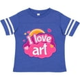 thumbnail image 3 of Inktastic Artist I Love Art Girls Toddler T-Shirt, 3 of 5
