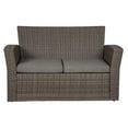 thumbnail image 4 of Wynston 4-Piece Outdoor Patio Conversation Set with Cushions Gray/Gray, 4 of 11