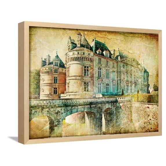 Medieval Castles of Old France Artistic Retro Styled Picture, Framed Art Print Wall Art by Mauglil Sold by Art.Com