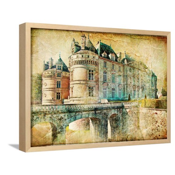 Medieval Castles of Old France Artistic Retro Styled Picture, Framed Art Print Wall Art by Mauglil Sold by Art.Com