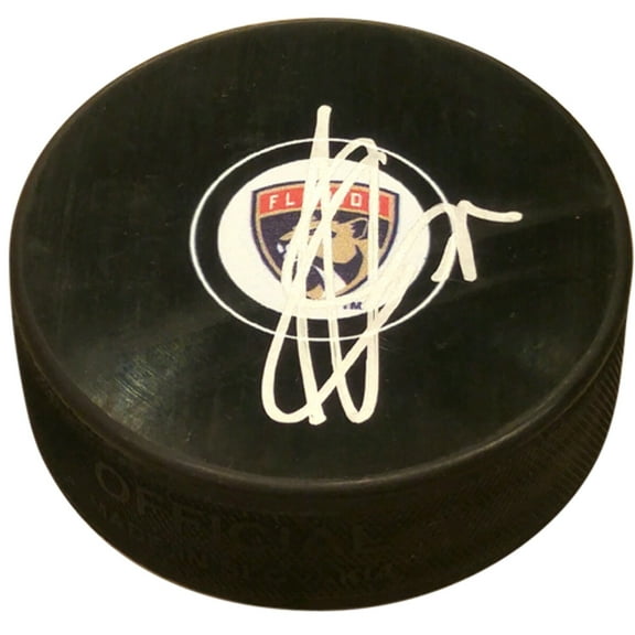 Sergei Bobrovsky Autographed Florida Panthers Hockey Puck - Beckett