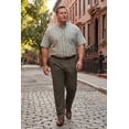 thumbnail image 4 of KingSize Men's Big & Tall Relaxed Fit Wrinkle-Free Expandable Waist Pleated Pants, 4 of 6