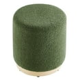 thumbnail image 3 of Ottoman Accent Chair, Green, Fabric, Living Kitchen Cafe Bistro Hospitality Restaurant, Modern Contemporary HB36619, 3 of 8