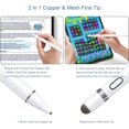 thumbnail image 3 of Lápiz óptico activo compatible con pantallas táctiles iOS y Android, lápiz para iPad con función táctil dual, lápiz óptico recargable para iPad/ipad Pro/air/mini/ip, 3 of 5