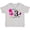 AC-Heather Grey, variant on I'm 3 Years Old with Flamingo and Flowers Girls Toddler T-Shirt