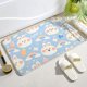 thumbnail image 1 of Alfombrilla de baño con dibujos de animales, felpudo suave para entrada del Hogar, dormitorio, puerta de baño, almohadilla antideslizante absorbente Fivean unisex, 1 of 2