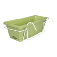thumbnail image 3 of Maceta colgante shamjiam Verde claro para flores con bandeja desmontable, 3 of 8