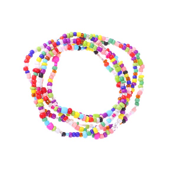 MasteelfCA 5Pcs Creative Stylish Colorful Rice Bead Waist Chain Sexy Body Belly Chain Size M