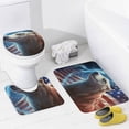 thumbnail image 4 of Animal Guardian America 4 Piece Shower Curtain Sets, with Non-Slip Rugs, Toilet Lid Cover And Bath Mat, for Bathroom Decor Set, 4 of 8