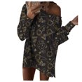 thumbnail image 4 of Otoño e invierno Mujer Casual Navidad Impreso Jersey Cuello redondo Blusa de manga larga Tops Sudaderas Fridja FKASFK1616, 4 of 9