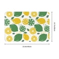 thumbnail image 3 of Non Slip Door Mat, Cute Limes Yellow Green Leaves Fast Drying Bath Tub Mats, Absorbent Bathroom Rugs Entrance Welcome Mat, Bath MatS for Tub, Floor, Home, Kitchen, Hotel,16x24in, 3 of 6