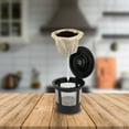 thumbnail image 2 of Impresserve Black Reusable Stainless Steel Mesh Coffee Filter Pods (4 Count), 2 of 5