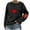 Black, variant on Gytharion Cute Heart Print Sweatshirts for Women Loose Casual Valentine's Day Pullover Shirts Trendy Long Sleeve Crew Neck Blouses Ladies Soft Cozy Valentines Tops