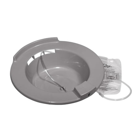 Sitz Bath, Grey, Ideal for use in treatment of hemorrhoids and other conditions in the anal and genital areas, and especially after an episiotomy By Drive (Best Razor For Genital Area)