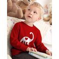 thumbnail image 3 of Tstars Boys Unisex Valentine's Day Shirts for Kids Love Valentine's Day Dinosaur Love Heart Gift Cute Gift Idea for Boy Toddler Kids Sweatshirt, 3 of 5