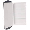 thumbnail image 2 of Headwest V-Groove Beveled Mirror Recessed Medicine Cabinet, 16-Inch by 30-Inch, 2 of 10