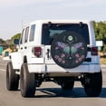 thumbnail image 3 of Moth Flowers Spare Tire Cover Dust-Proof Wheel Tire Cover Fit Trailer, RV, SUV and Many Vehicle, 3 of 8