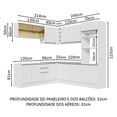 thumbnail image 3 of Cocina Integral de Esquina 459cm Glamy Madesa 01 Blanco, 3 of 10