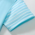 thumbnail image 5 of HILEELANG Little Girls Summer Short Sleeve Dress Cotton Casual Blue Icecream Applique Jersey Shirt Playwear Dresses Size 6, 5 of 5