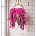 thumbnail image 3 of Bougainvillea - Flores artificiales para decoración al aire, 2 piezas de vid de seda sintética, guirnalda colgante de buganvillas para porche, 3 of 4