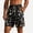Black, variant on Mens Shorts Tropical Pineapple Print Quick Dry Swim Trunks Elastic Waist Drawstring Mesh Lined Beach Board Shorts Casual Summer White,XL