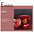thumbnail image 3 of ELAYARD 1 Pce Pot en Acier Inoxydable Premium Rouge Style Vintage Pratique pour Usage Domestique, 3 of 8