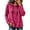Hot Pink, variant on Cmfcve Plus Size Hoodies for Women Long Sleeve Pullover Tops Loose Fit Casual Sweatshirts Fall Solid Hooded Shirts