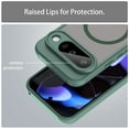 thumbnail image 6 of YEYKX Magnetic for Google Pixel 10 Case [Compatible with MagSafe] [Military Grade Drop Protection] Translucent Matte Shockproof Phone Case,Green,For Google Pixel 10, 6 of 8