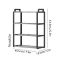 thumbnail image 3 of Qocolhg Shoe Rack for Entryway, 4 Tier Shoe Organizer, 8 Pairs Stackable Small Shoe Rack, Shoes Organizer for Closet, Entryway, Hallway, Garage, Front Door, Dorm Room Shoes Shelves, Black, 3 of 6
