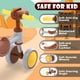 thumbnail image 3 of PerKidern Baby Balance Bike for 1-2 Year Old Boy Girl, Balance Bike for 12-24 Months 4 Wheels Toddler Balance Bike, Baby Bike 1+ Years Toy First Birthday Gifts (Brown), 3 of 5