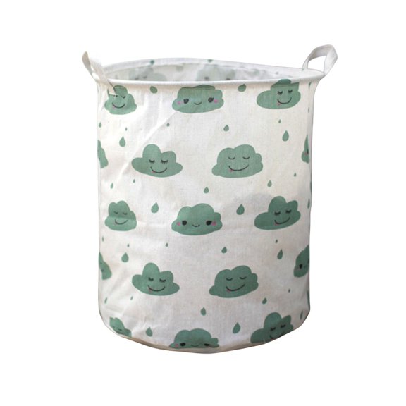 Aihimol Laundry Basket Funny Tote Bag Laundry Hamper Clothes Storage Storage Bucket Toy Organizer Foldable Oxford Cloth For Bathroom/Laundry Storage/Bedroom 11.8x15.7 Inch
